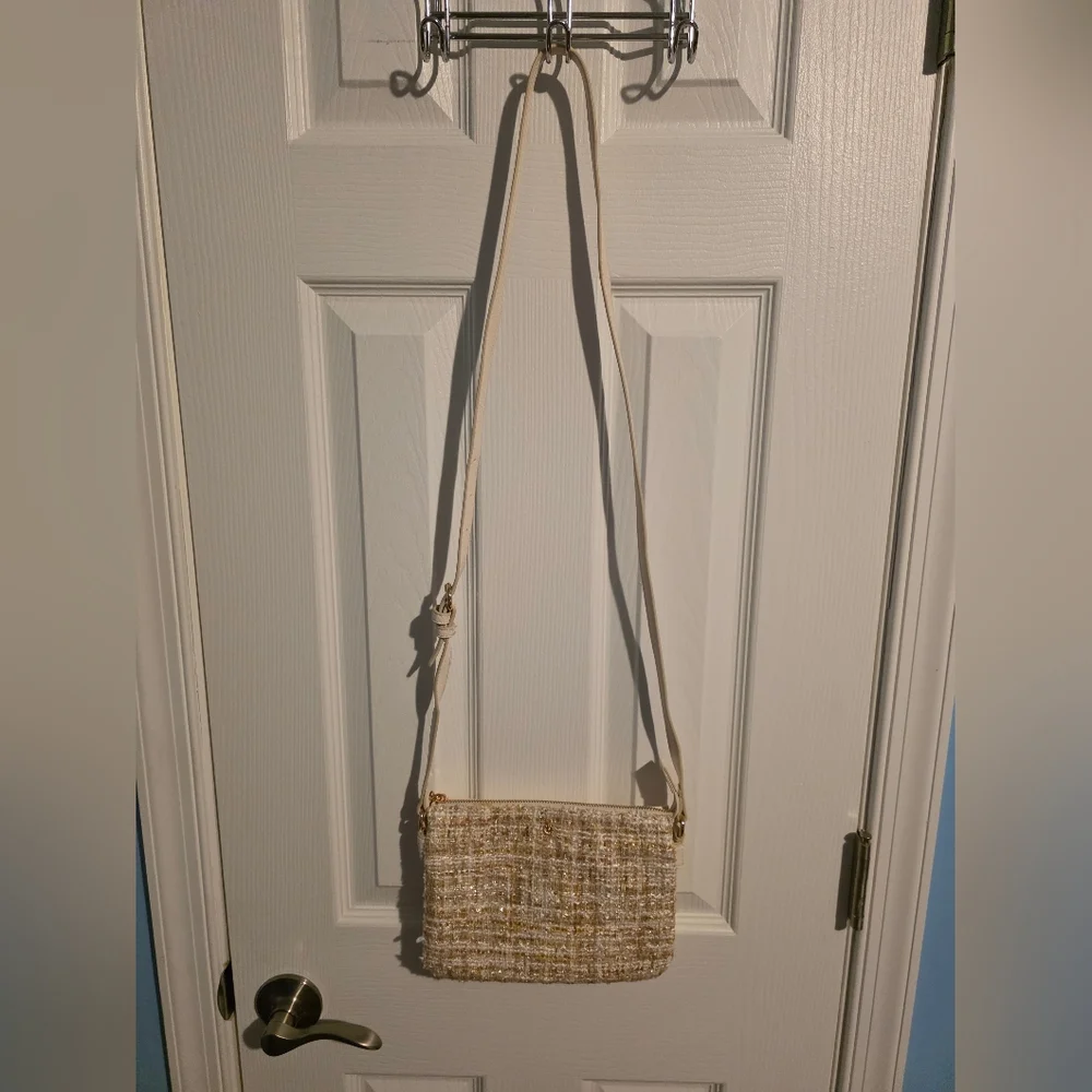 LC Lauren Conrad Candide Tweed Crossbody